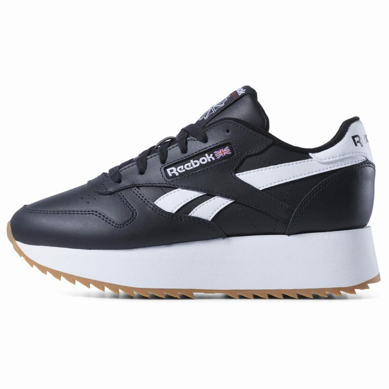 Reebok Classic Leather Double Tenisky Damske - Námornícka Modrá/Biele TD2404DL